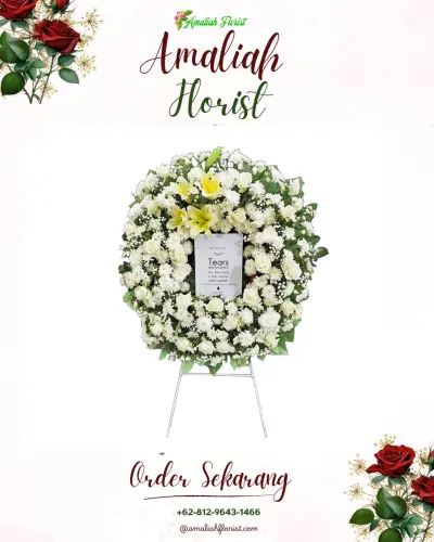Krans Bunga Duka Cita di Rumah Duka Jekan Raya Palangkaraya