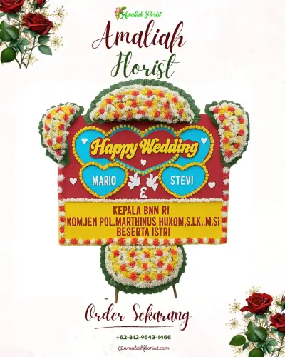 Karangan Papan Bunga Pernikahan di Rumah Duka Jekan Raya Palangkaraya