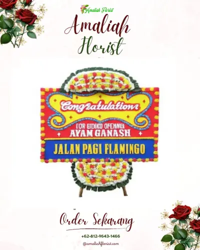 Bunga Papan Congratulation di Rumah Duka Jekan Raya Palangkaraya